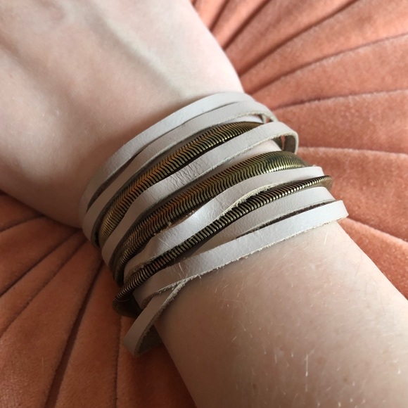 Free People Magnetic Leather Bracelette - Picture 1 of 7
